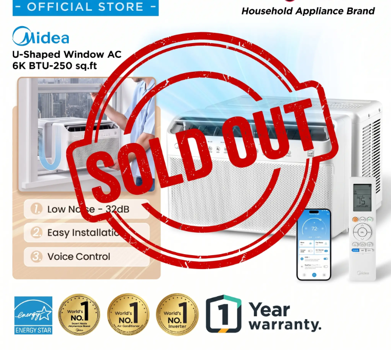 U-Shaped Smart Inverter Window Air Conditioner (2026) — 6K–12K BTU, Ultra Quiet, Works with Alexa & Google